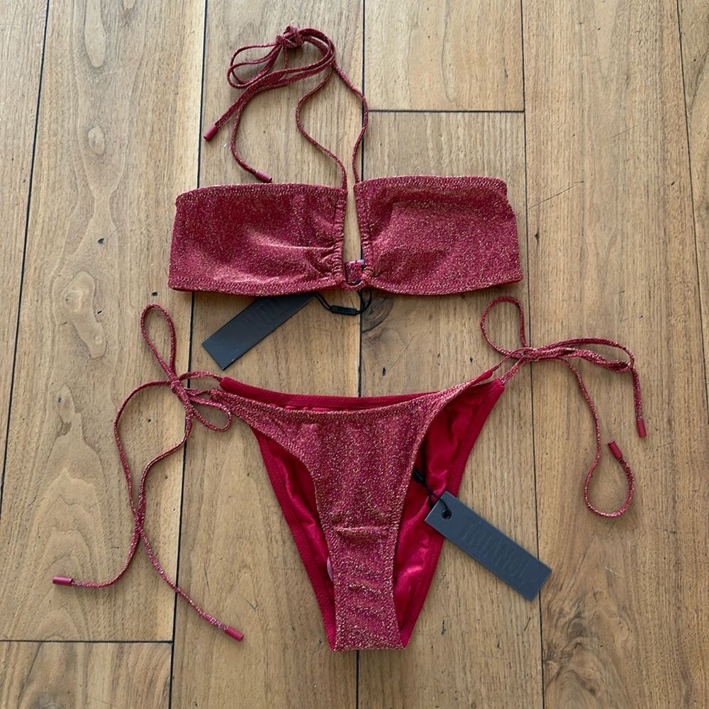 TRIANGL ASTER - RUBY SPARKLE SET NO BAG NEW WITH TAGS
